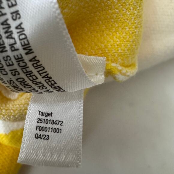 Diane Von Furstenberg DVF Target Yellow Gingko Halter Tie Knit Midi Dress S - Picture 8 of 10